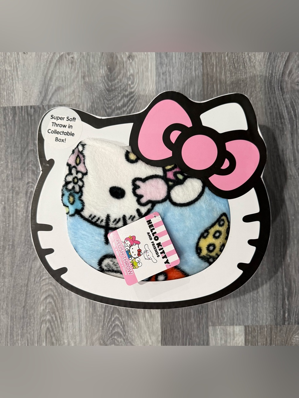 Hello Kitty and Friends Plush Throw Blanket 46x60 Polyester Machine Washable